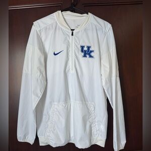 University of Kentucky Nike Dri-FIT White Quarterzip